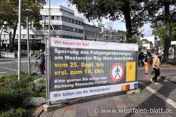 Friedrichstraße in Paderborn bis Mitte Oktober komplett gesperrt