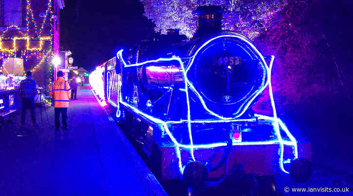 A glowing steam train returns to the Epping Ongar Railway