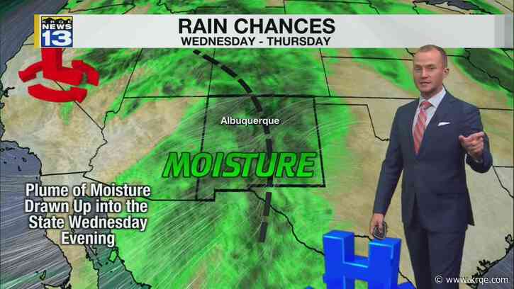 Clouds increase Wednesday ahead of rain chances overnight