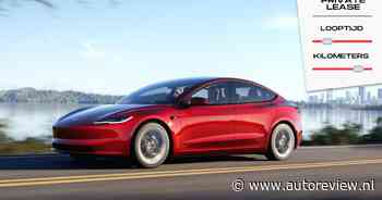 De vernieuwde Tesla Model 3 is vanaf nu beschikbaar voor private lease