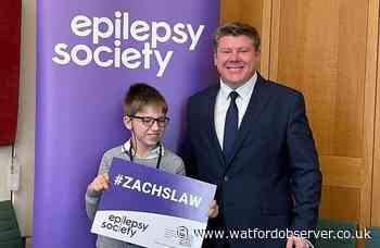 Watford MP delighted with Zach's Law epilepsy protection success