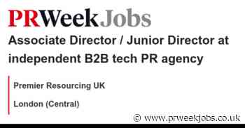 Premier Resourcing UK: Associate Director / Junior Director at independent B2B tech PR agency