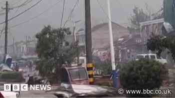 Violent tornado sends debris flying across eastern Chinese city