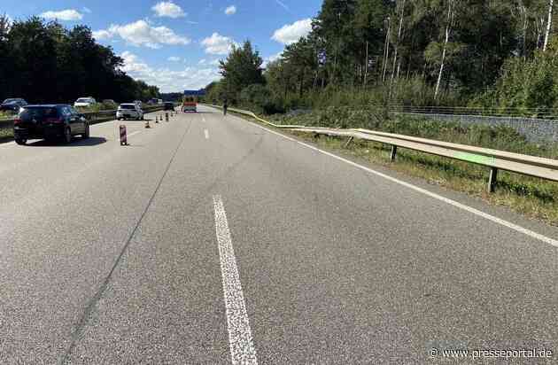 POL-PDKL: Fahrzeug überschlägt sich auf der BAB6 Richtung Saarbrücken in die Böschung