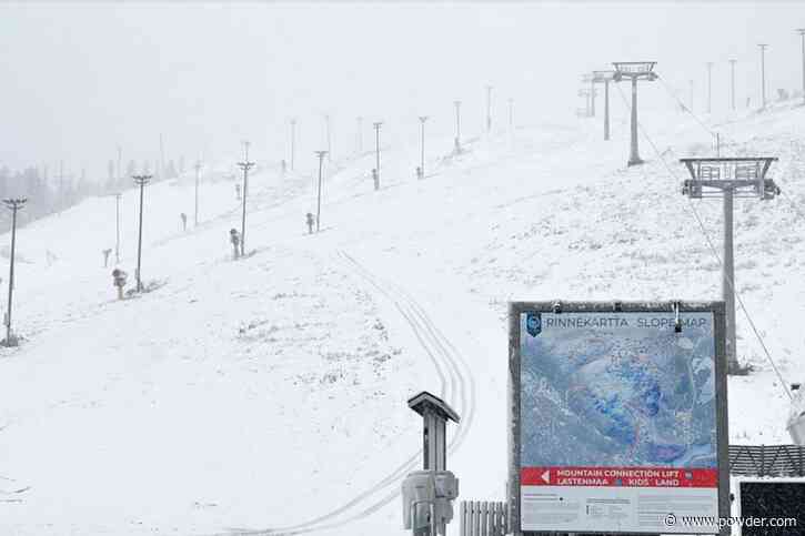 Finnish Ski Resort Celebrates First Snowfall With Plans To Open Soon