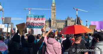 Anti-LGBTQ protests, counter-protests draw thousands amid pronoun policy fight