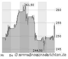 Tesla-Aktie mit leichten Kursgewinnen (253,7182 €)