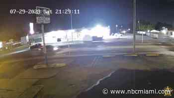 New surveillance video shows hit-and-run crash that killed pedestrian in NW Miami-Dade