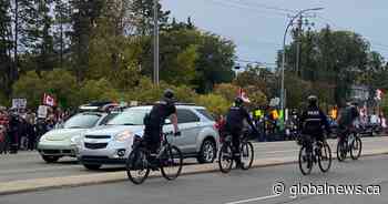 Protests and counter-protests take place in Edmonton over LGBTQ2 education in schools