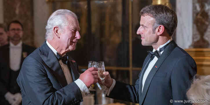 King Charles & Queen Camilla Attend Black Tie Dinner Event Hosted By France's Emmanuel Macron