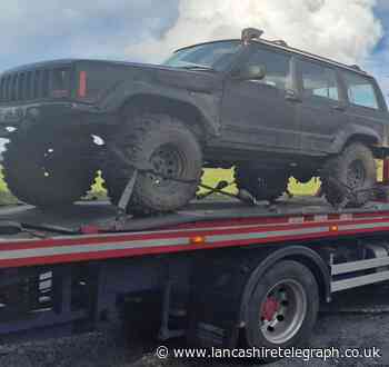 Jeep seized at Rivington Pike for causing 'destruction'