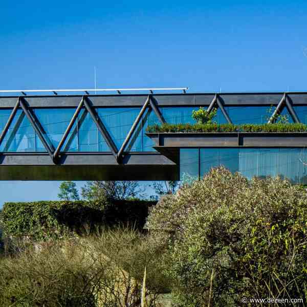 Ten residential buildings with cantilevered hovering volumes