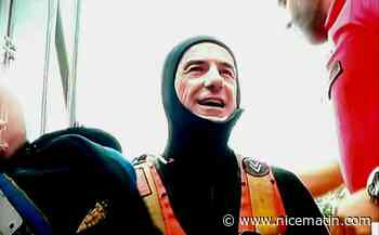 "Un rêve de gosse": l'apnéiste Christophe Lambert, non-voyant, effectue sa première plongée en scaphandrier