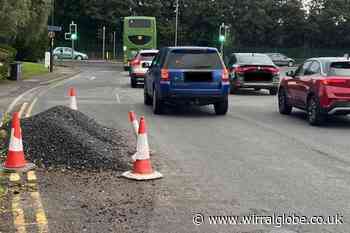 Resident urges Wirral Council to move pile of gravel obstructing road