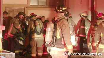Firefighter transported to hospital after being pulled from house fire in Oakwood area