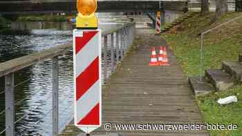 Klebsteg in Nagold: Zerbrochene Dielen sollen saniert werden