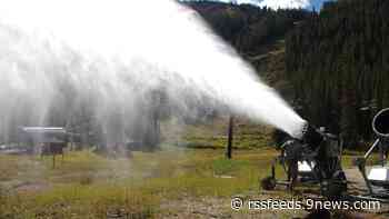 The snow guns are out at one Colorado ski area
