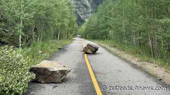 Rocks are falling on a Colorado bike path