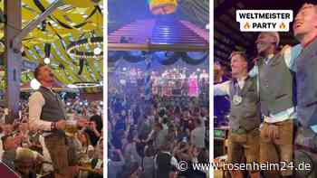 Weltmeister des FC Bayern feiern auf Oktoberfest – und grölen berühmten Wiesn-Hit
