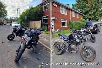 Two arrested after motorbikes stolen in Blackburn