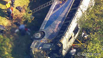 1 person dead, 46 injured when bus carrying students to band camp overturns on NY highway: LIVE