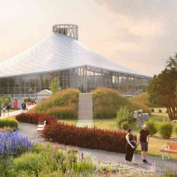 KPMB tops horticultural centre with roof informed by Fibonacci spirals