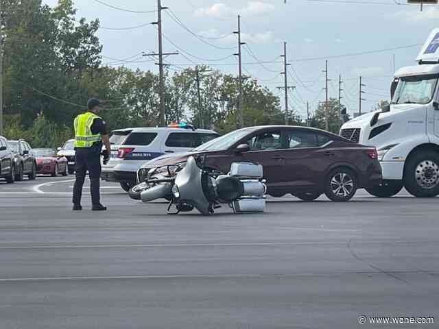 Man in life-threatening condition following motorcycle crash