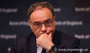 Interest rate rise return fears as Andrew Bailey told hikes must 'stop not pause'