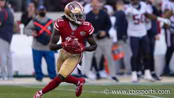 49ers' Brandon Aiyuk not expected to play Thursday night vs. Giants due to shoulder injury, per report