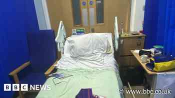 Hospital fire exits blocked to create bed space