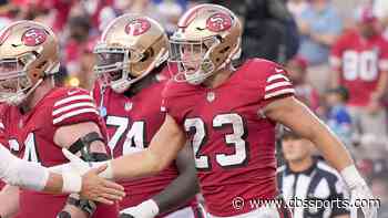 Christian McCaffrey ties 49ers' record held by Jerry Rice on 'Thursday Night Football' vs. Giants