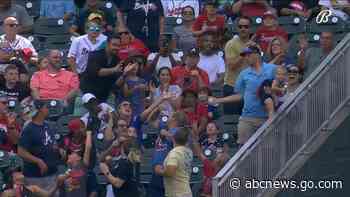 WATCH:  Braves’ fan makes one-handed catch