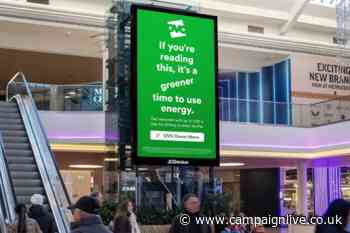 Ovo Energy OOH ad only appears when power network is using renewable energy