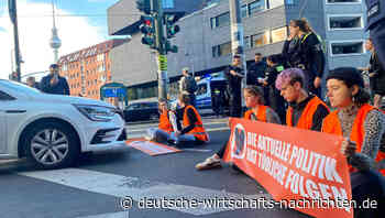 Wieder Straßenblockaden fürs Klima in Berlin