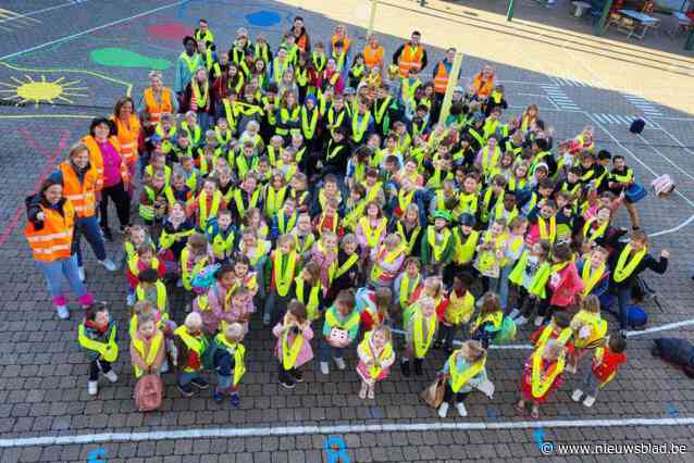 School De Zonnebloem kleurt fluo op Strapdag