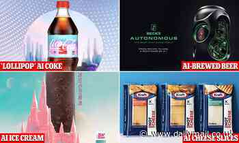 From lollipop-flavored Coke to digitally-made beef stew: The foods and drinks designed by AI on shelves this year- but would YOU try them?