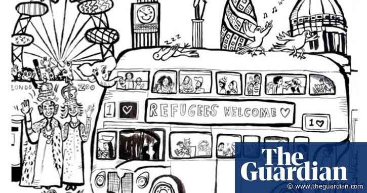 Cartoonists create colouring book for refugees in rebuff to UK government