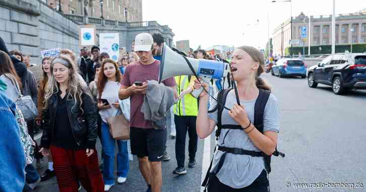Tausende protestieren mit Greta Thunberg in Stockholm