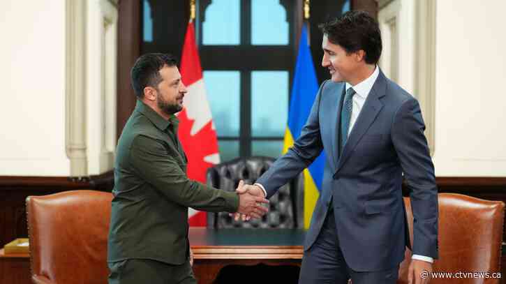 'A very exciting day': Ukraine's Zelenskyy on Parliament Hill, Canada to offer more aid