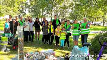 Immer wieder der gleiche Dreck: Waldkraiburger Plogging-Gruppe macht trotzdem motiviert weiter
