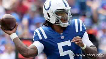 Colts rule out QB Richardson against Ravens