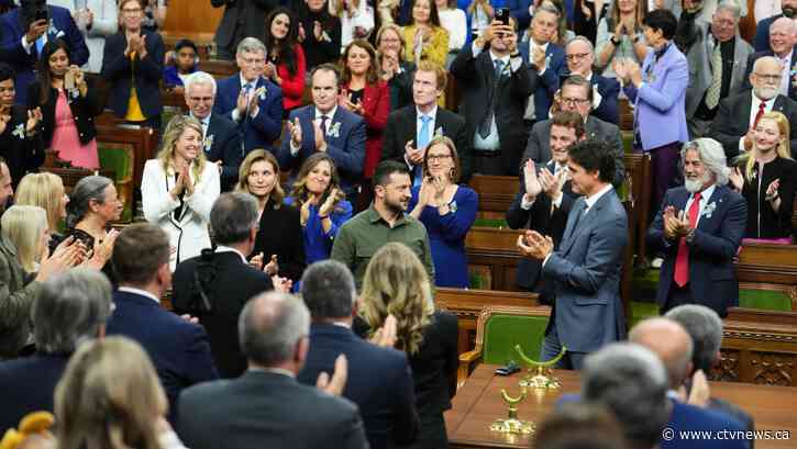 'A very exciting day': Zelenskyy speaks to Parliament, Trudeau pledges $650M in Ukraine aid