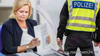 Welle von Geflüchteten: Faeser richtet stationäre Grenzkontrollen zu Polen und Tschechien ein