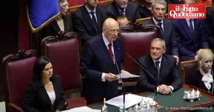 Morto Giorgio Napolitano, il discorso di insediamento dopo la rielezione nel 2013: le accuse ai partiti e l’appello alle larghe intese