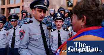 'Genocide is being committed': Armenians protest after Nagorno-Karabakh violence – video
