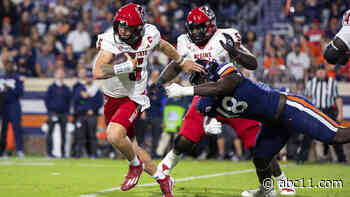 NC State squeaks past winless Virginia 24-21 on last-second field goal