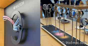 Apple Watch Series 9 retail display recreates colorful zoom effect from launch video