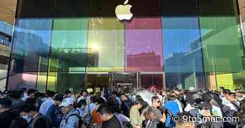 First iPhone 15 pre-orders begin arriving, lines form at Apple Stores around the world