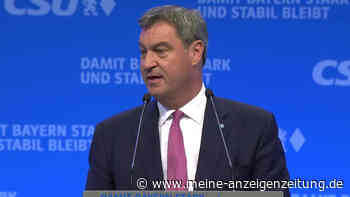 CSU-Parteitag: Markus Söder betritt die Bühne in München