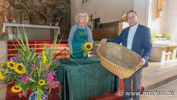 Erntedank-Altar für die Tafel